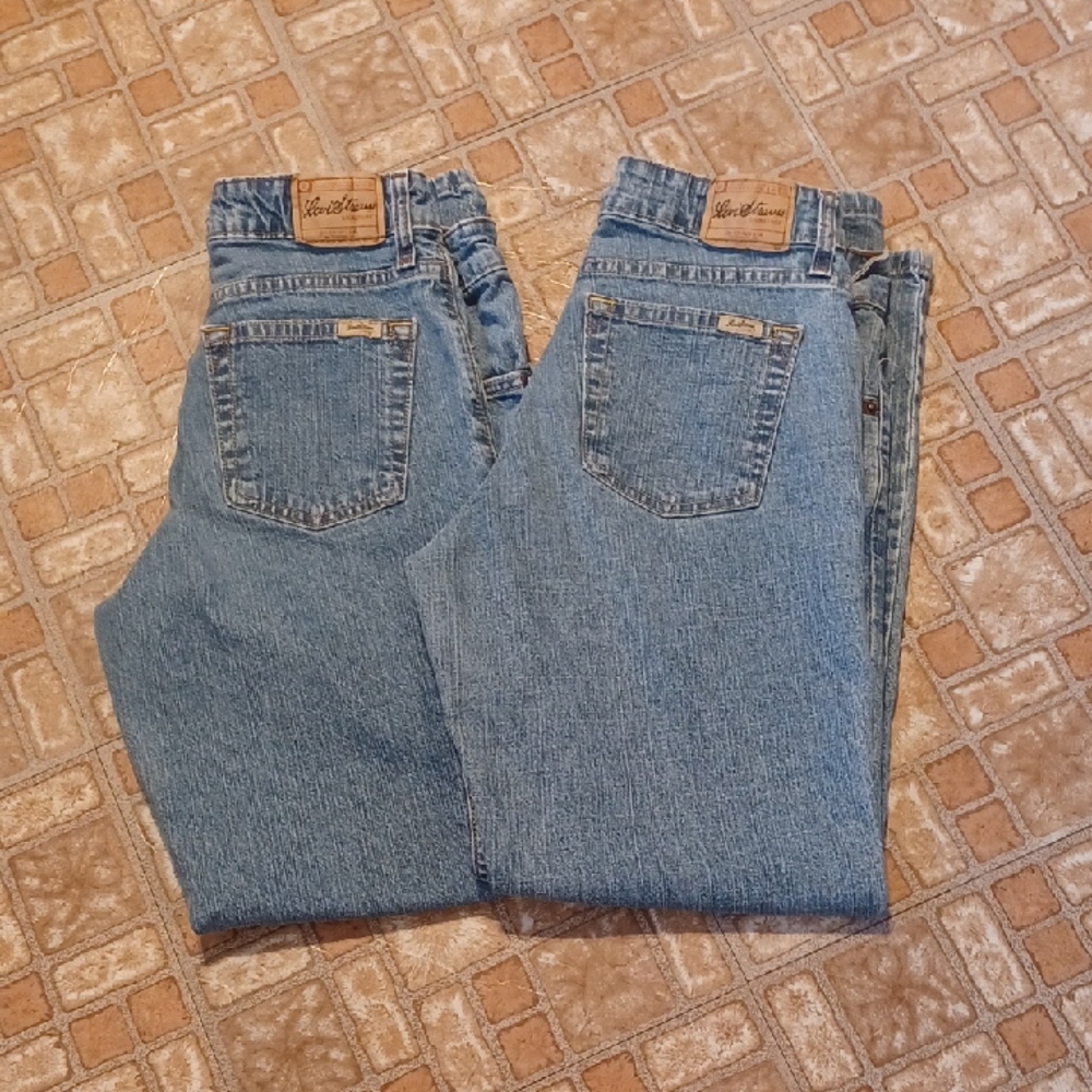 Levi's Blue Straight Leg Jeans Classic Denim 2 Pair Size 8 Short